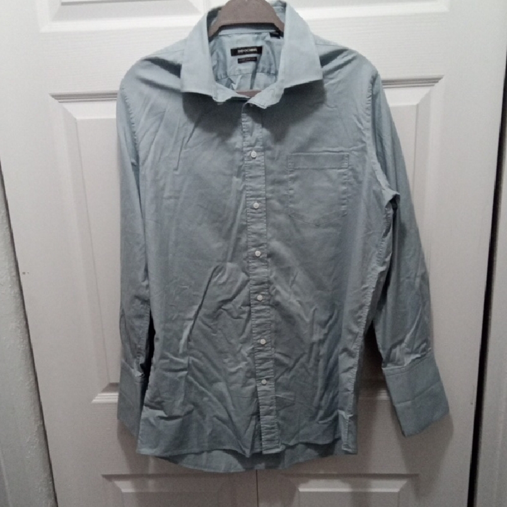Blue Casual Button Down Shirt with Classic Design